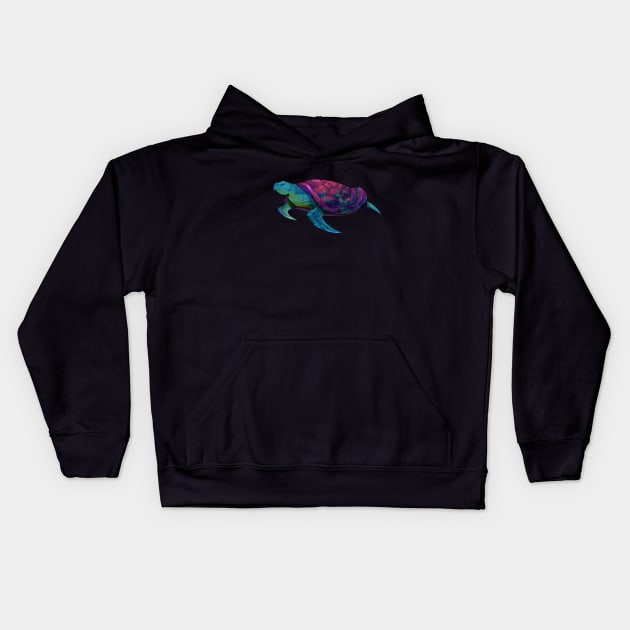 Sea Turtle Kids Hoodie by banditotees